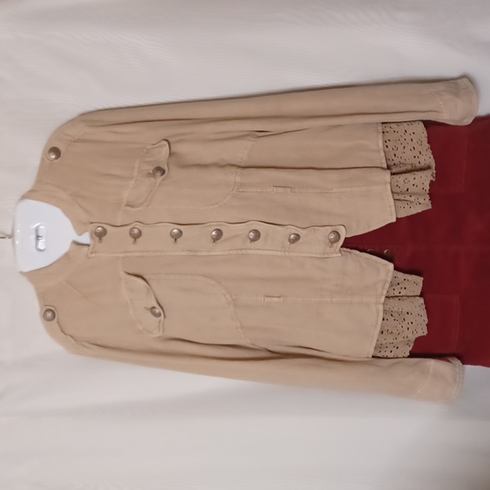 FREE PEOPLE Emilia Jacket Khaki Mimosa Color. Size SP - Picture 7 of 16